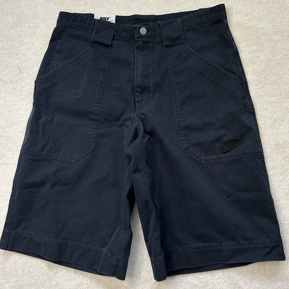 Vintage Y2K Nike Baggy Work Shorts Mens 36 Baggy Wide Leg Canvas Skate Hip Hop